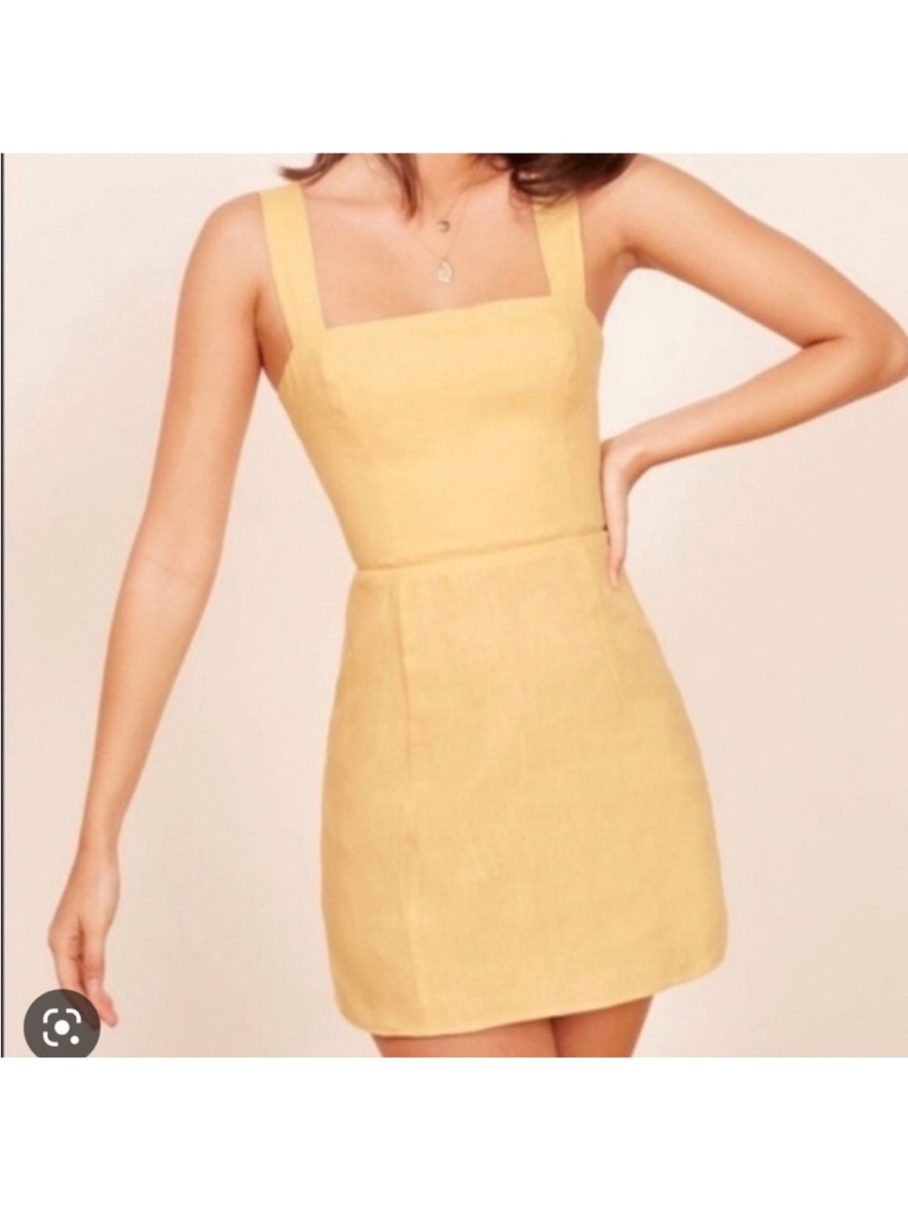 NWT Reformation Brigitte Linen Mini Dress